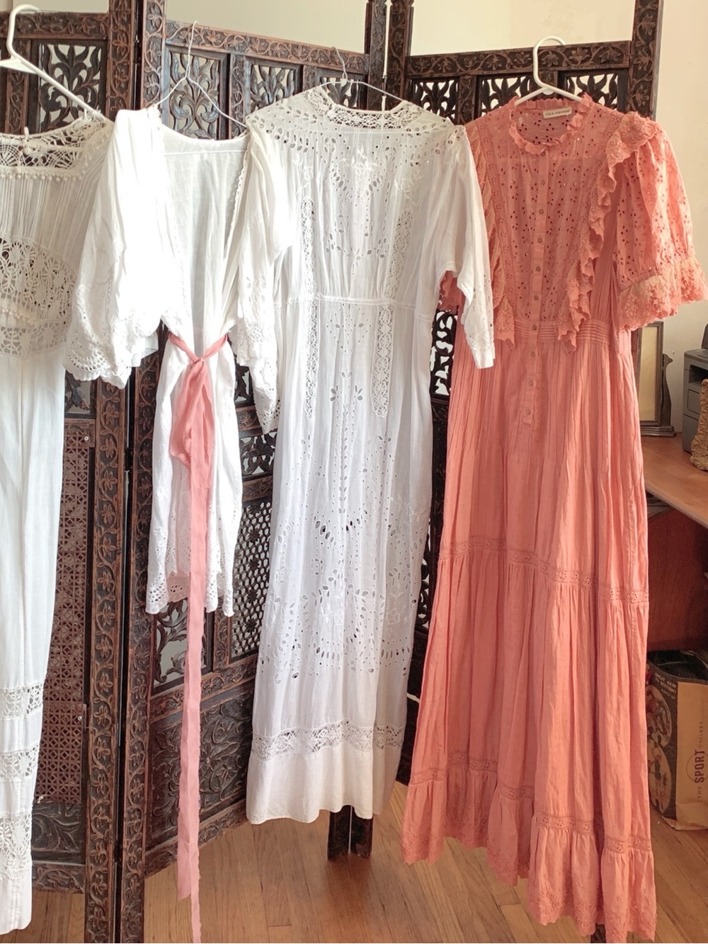 Ulla Johnson ‘Antique Pink’ Lace Maxi Dess - Picture 2 of 16
